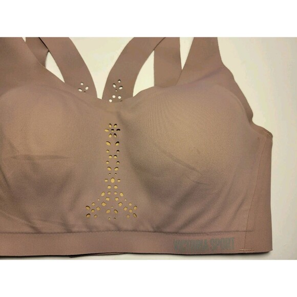 Victoria's Secret Victoria Sport Angel Max Bra Tan Cutout Floral Women Size 32C - Picture 3 of 16
